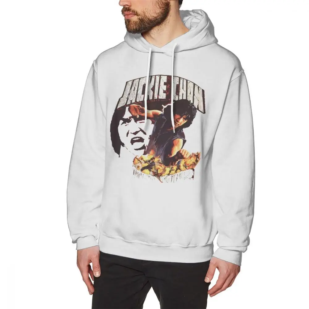 

Jackie Chan Hoodie Jackie Chan The Young Kung Fu Master Hoodies Cotton Male Pullover Hoodie Nice XXXL Black Loose Warm Hoodies