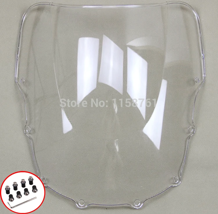 

Clear Motorcycle Windshield WindScreen Case For Kawasaki ZZR600 ZZR 600 1998 1999 2000 2001 2002