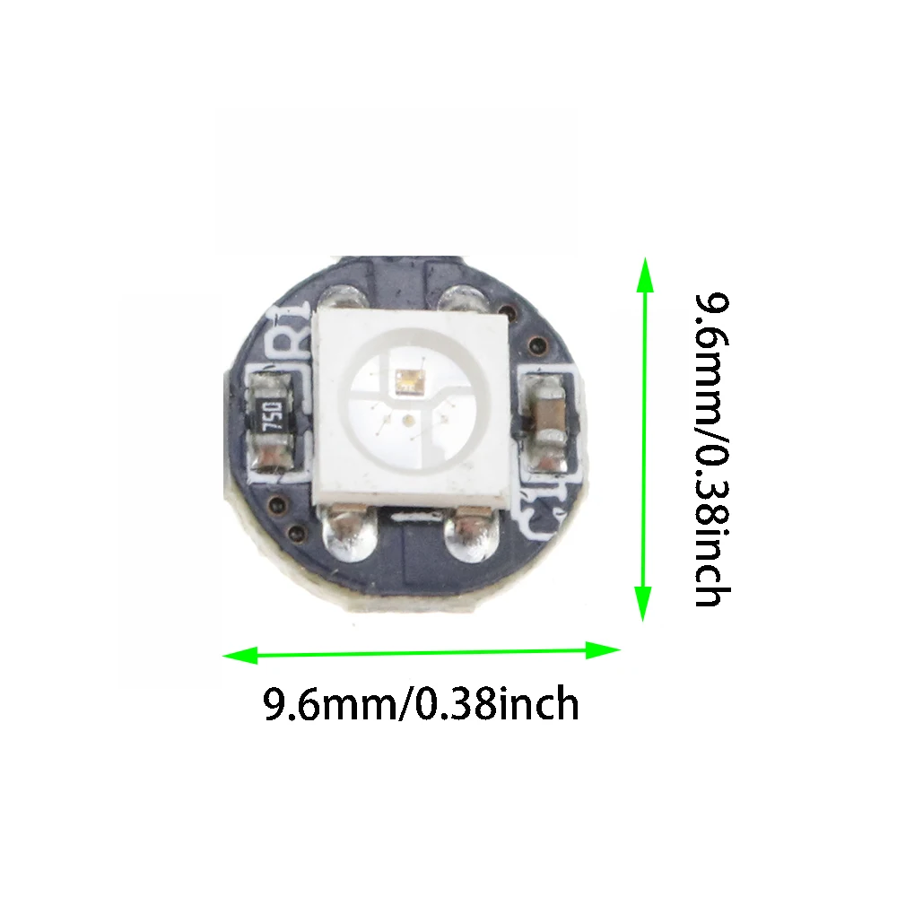 Светодиодный чип SMD WS2812B WS2812 5 В теплоотвод 9 6*96 мм 10 1000 шт. 4 контактный разъем для