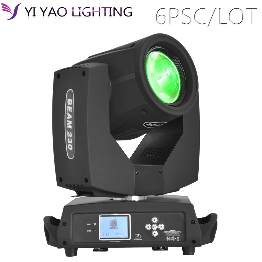 

led Hot sell moving head beam 230w 7r 230 moving head stage light 6pcs/lot