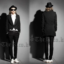 Мужская мода новая одежда персонализованный костюм костюмы костюм типа ласточкин хвост мужской тонкий пиджак мужской этап певица костюмы