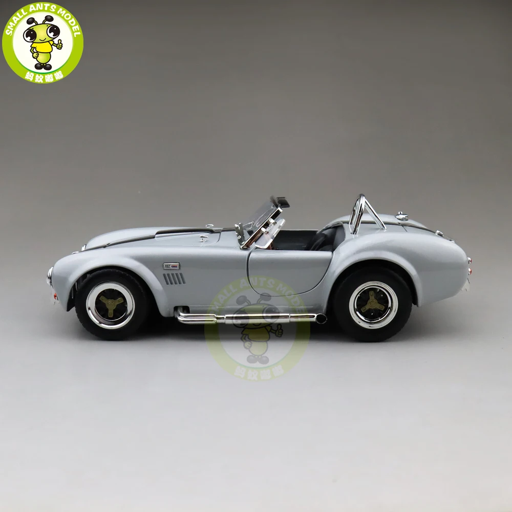 1/18 1964 Ford Shelby COBRA 427 S/C дорожный знак литой модельный автомобиль игрушки подарок для мальчиков девочек - Цвет: Silver