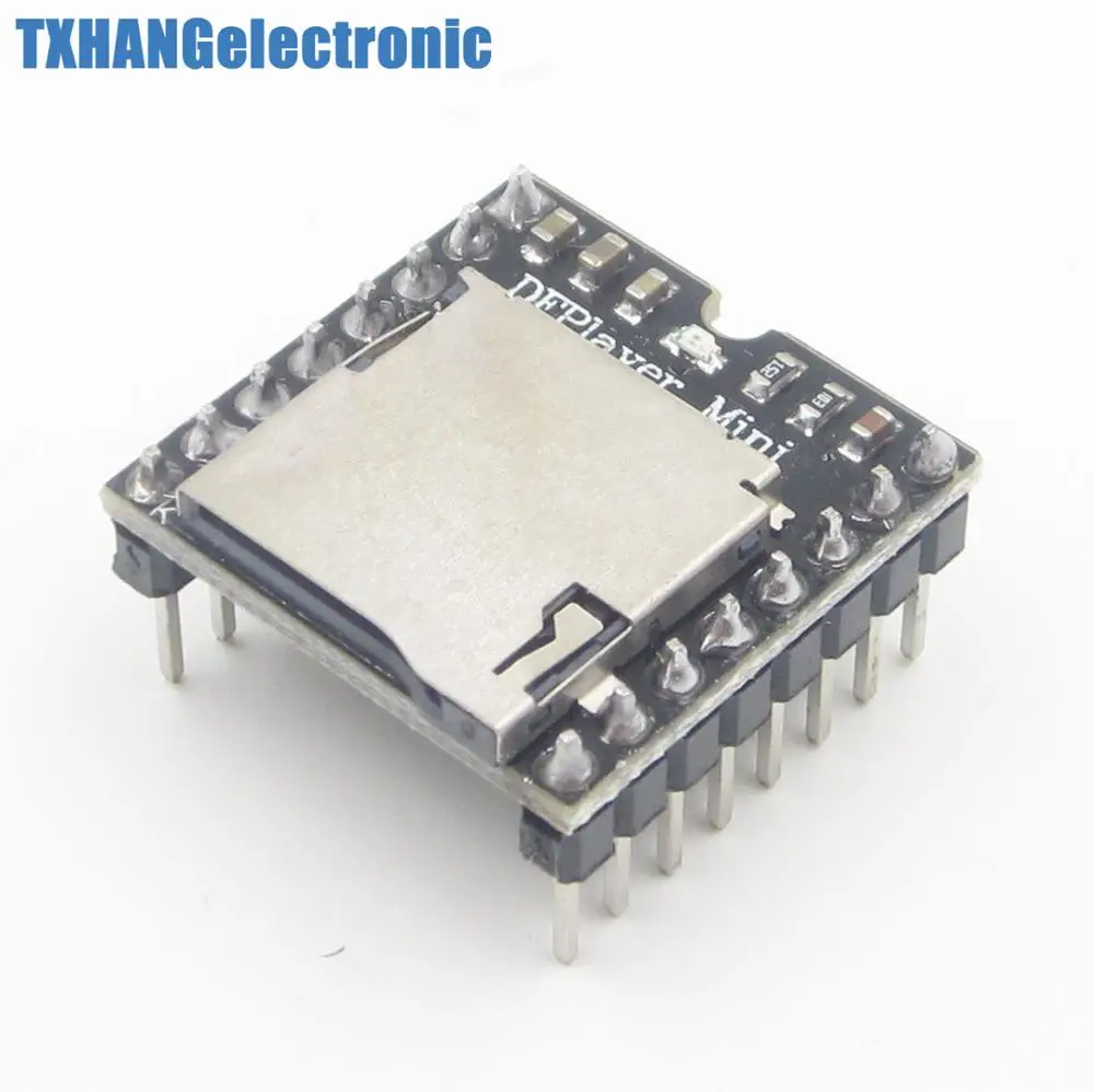 Integrated Circuits Mini MP3 Player Module TF Card U Disk Mini MP3 Player Audio Voice Module Board (3)
