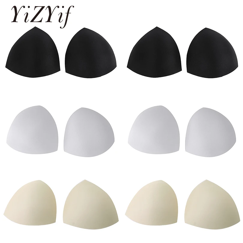 6 Pairs/Set Women Triangle Cups Bra Inserts Pads for Bra Bikini Tops