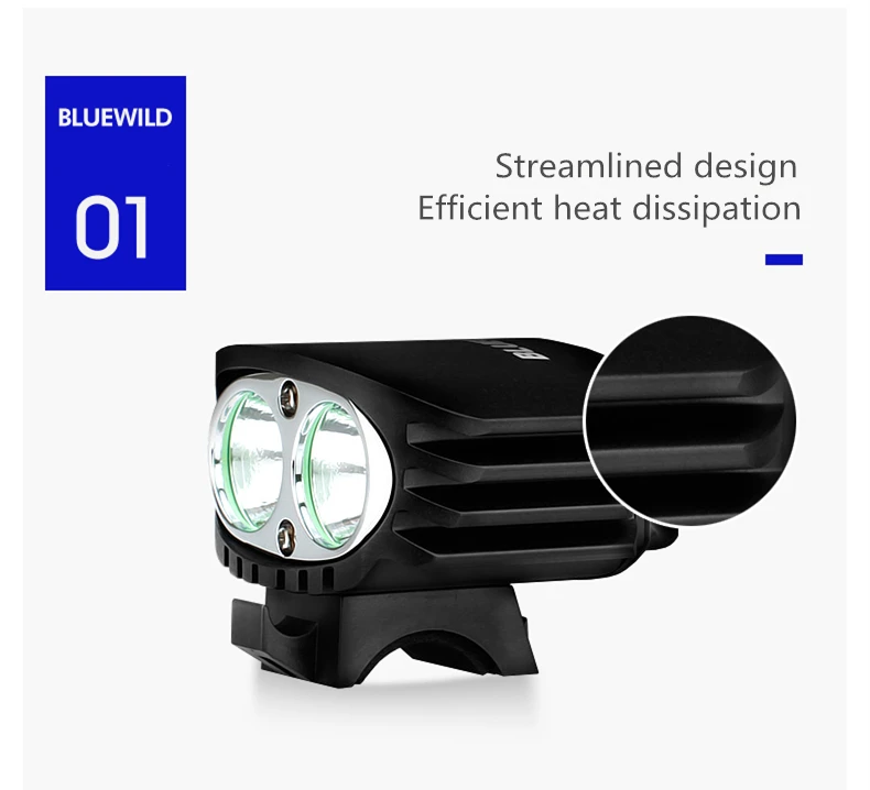 Excellent BLUEWILD M1 Waterproof Bicycle Light CREE T6 XM-L2 LED 2000 lumen Cycling Lamp Bike Light 10400mAh Power Bank Charge for iPhone 5 Excellent BLUEWILD M1 Waterproof Bicycle Light CREE T6 XM-L2 LED 2000 lumen Cycling Lamp Bike Light 10400mAh Power Bank Charge for iPhone 5