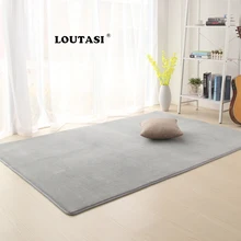 Loutsi однотонный коралловый флисовый ковер для гостиной, приятный для кожи ковер для гостиной, коврик для спальни, коврик на пол в ванной, кухонный коврик