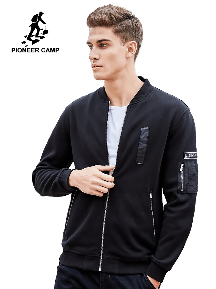 Pioneer Camp autumn winter Casual zipper men hoodies brand-clothing fashion thick fleece sweatshirt male 100% cotton 520032 Pioneer Camp autumn winter Casual zipper men hoodies brand-clothing fashion thick fleece sweatshirt male 100% cotton 520032