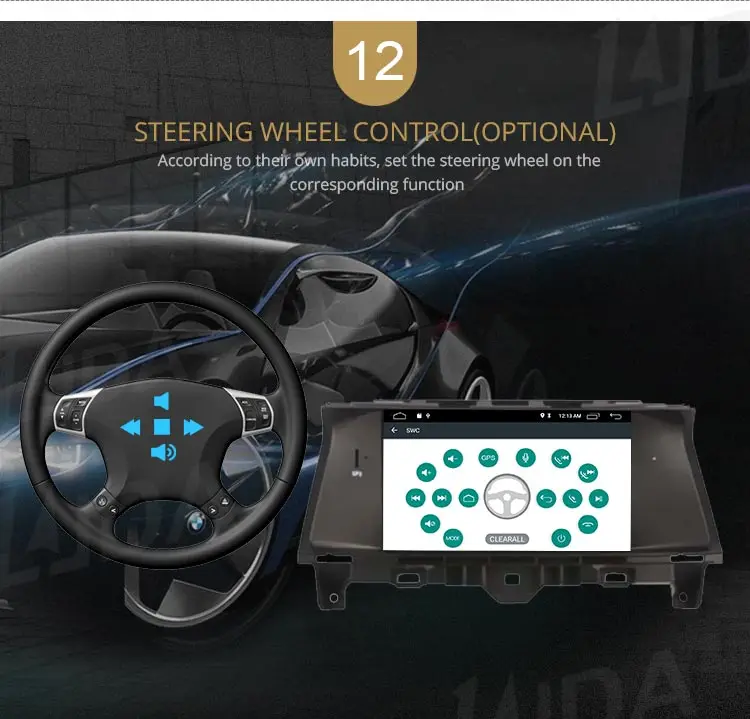 Clearance LJDA 1 Din Android 9.1 Car Radio For Honda Accord 2008-2015 WIFI Car Multimedia Player Stereo GPS Navigation DVD IPS Auto Audio 14