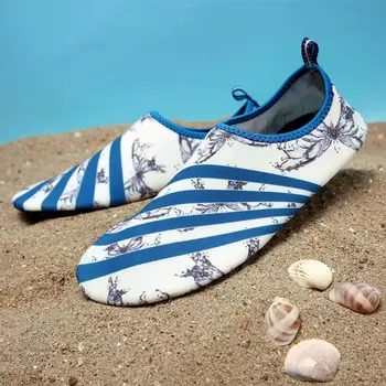 

lowest price Barefoot Skin Sock Striped Shoes Beach Pool GYM Aqua Water Socks Beach Swim Slipper On Surf Plus Size