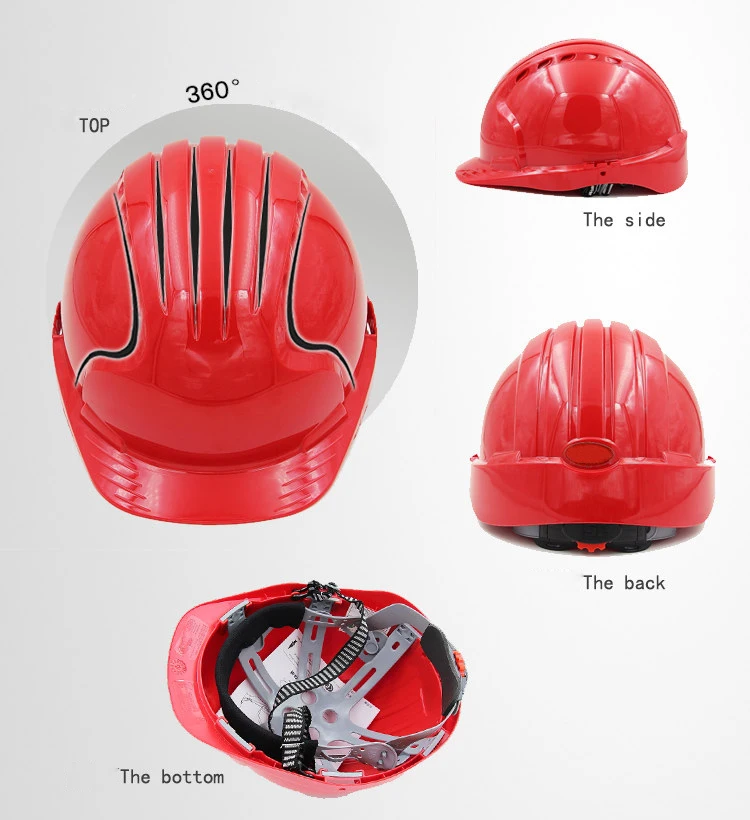 Safety Helmet Reflective Strip Work Cap High-strength ABS Material Engineering  Construction Helmets Working Protective Hard Hat (10)