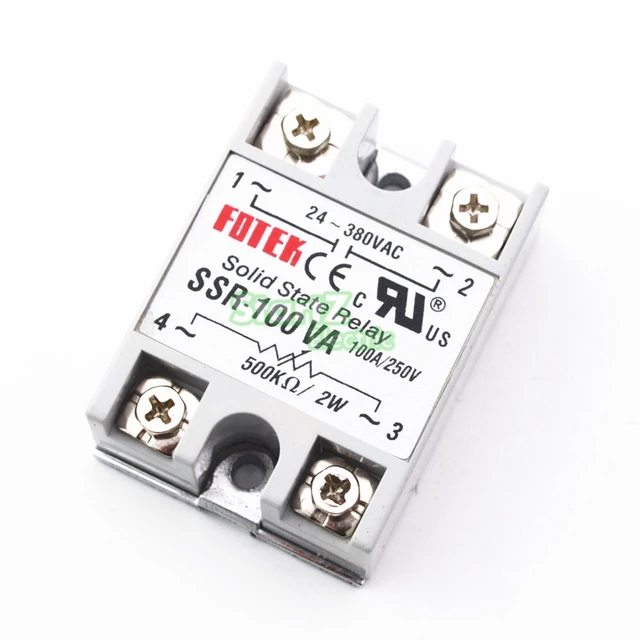 1pcs solid state relay module ssr 100va 100a extermal control1pcs solid state relay module ssr 100va 100a extermal control potentiometer input 24 380vac