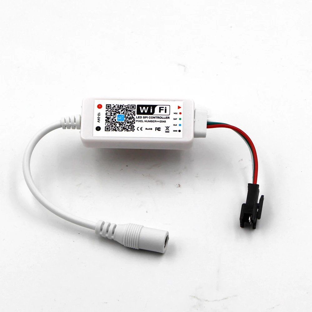 

WiFi RGB LED Controller Music Smart Amazon Alexa Google Magic Home for WS2801 WS2811 LDP6803 SK6812 WS2812B IC Strip light 5V