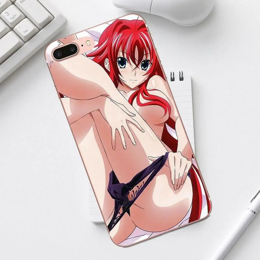 Мягкий чехол qdoupz для iPhone 4 4S 5 5C SE 6 6S 7 8 Plus X XS Max XR Galaxy A3 A5 J1 J3 J5 J7 Akeno Rias Gremory High School Dxd