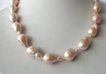 

ddh003778 baroque pink keshi reborn freshwater pearl necklace