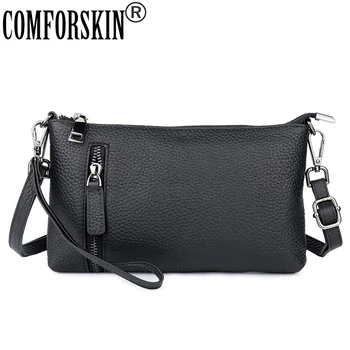 

CMFORSKIN Luxurious 100% Cowhide Leather Day Clutches 2020 New Arrivals European and American Small Size Women Messenger Bags