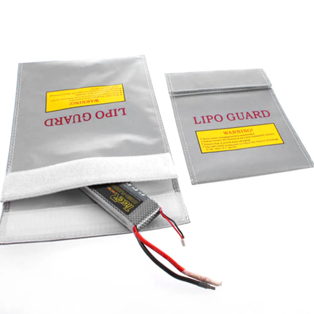 

1Pc RC LiPo Battery Fireproof Safety Bag Guard Charge Sack Silver Battery Protective Bag For Kids Toys 123*18cm High Quanlity