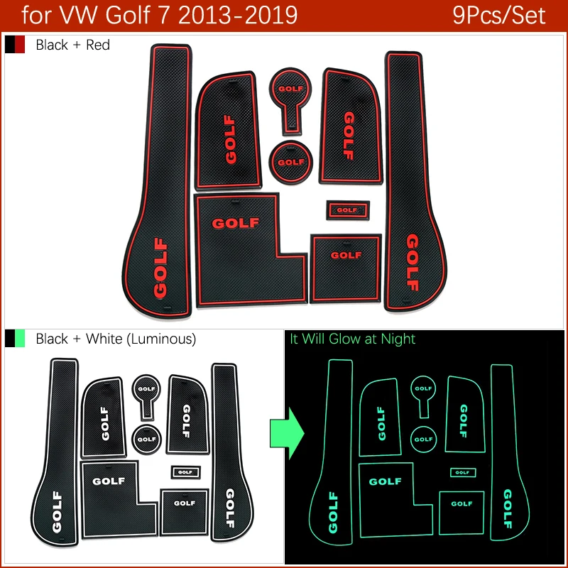 Anti-Slip Gate Slot Mat Rubber Coaster for VW Golf 7 MK7 2013 2014 2015 2016 2017 2018 2019 Volkswagen Accessories Car Stickers Anti-Slip Gate Slot Mat Rubber Coaster for VW Golf 7 MK7 2013 2014 2015 2016 2017 2018 2019 Volkswagen Accessories Car Stickers