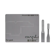 QianLi 2 шт./лот для iPhone X позиционирования BGA трафарет плесень сталь реболлинга пластина материнская плата Ремонт набор инструментов