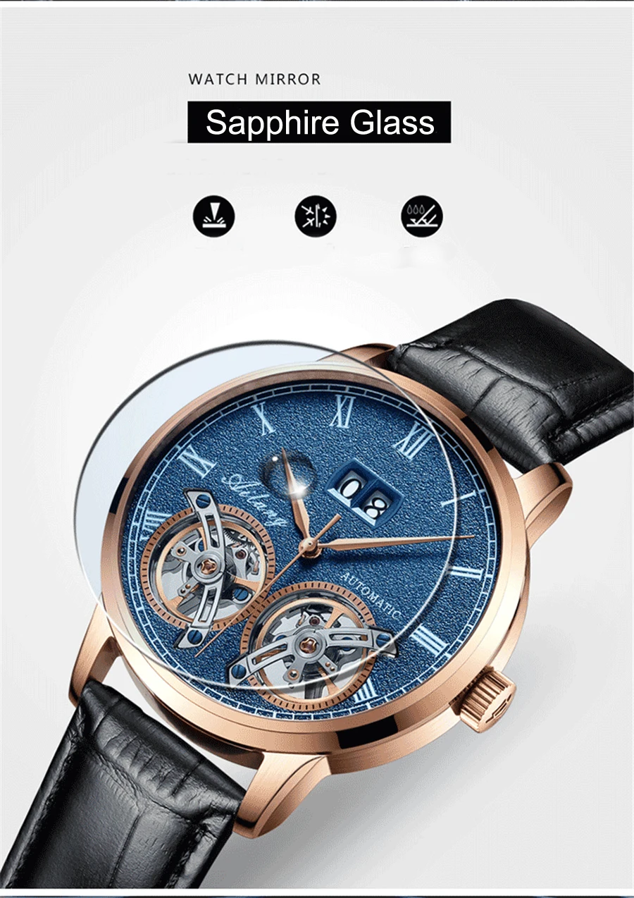 الأعمال الرجال مزدوجة توربيون الميكانيكية تقويم للماء ووتش الساعات الفاخرة الرجال التلقائي الذاتي الرياح اليد الأعمال الرجال مزدوجة توربيون الميكانيكية تقويم للماء ووتش الساعات الفاخرة الرجال التلقائي الذاتي الرياح اليد