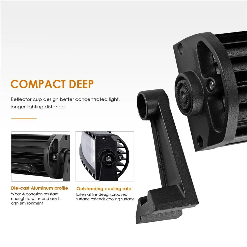 Auxmart 22 &quot324 Вт 34&quot 486 42 &quot594 50&quot 702 трехрядные изогнутые светодиодные световые