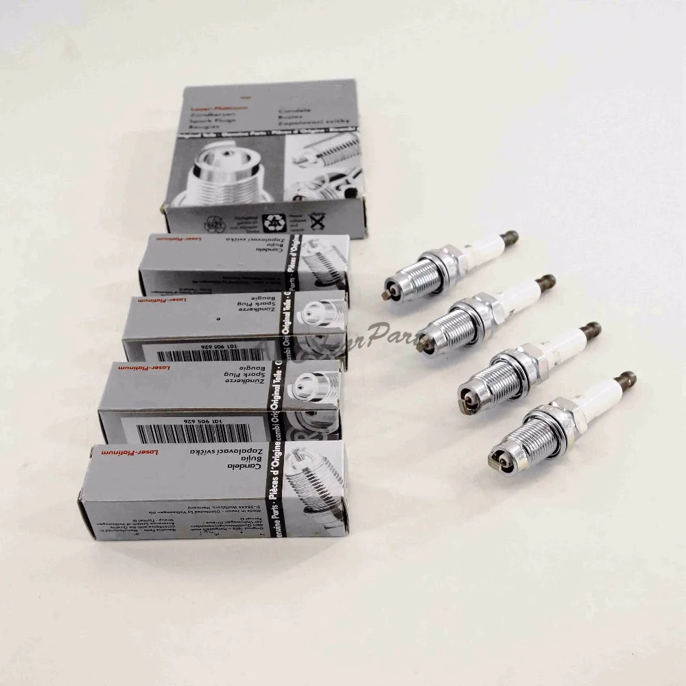 KEOGHS 4pcs Spark Plugs Set Ignition plug 03C 905 601 PZFR6R Fit AUDI A1 A3 VW Golf Jetta Passat SKODA SEAT 1.4TSI 4-Cylinder KEOGHS 4pcs Spark Plugs Set Ignition plug 03C 905 601 PZFR6R Fit AUDI A1 A3 VW Golf Jetta Passat SKODA SEAT 1.4TSI 4-Cylinder