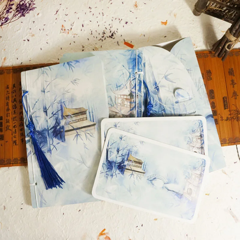 Планировщик винтажный Китайский стильный блокнот дневник пустой китайский стиль анимация вокруг блокноты и журналы
