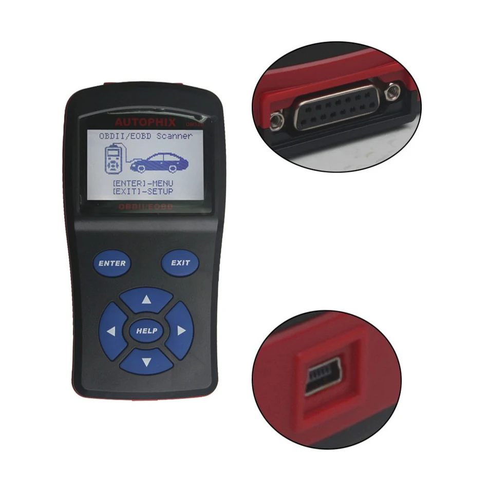 OM520 LCD OBD2EODB Car Diagnostic Scanner