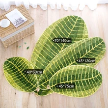 Стильный Милый домашний имитирующий листья удобство области ковер комнаты коврики для спальни коврик для ванной комнаты ворсистые коврики