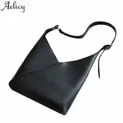 Aelicy новый большой Ёмкость Для женщин модная сумка из искусственной кожи сумки на плечо Повседневное сумка Дизайнер Женский ведро Сумки Bolsas