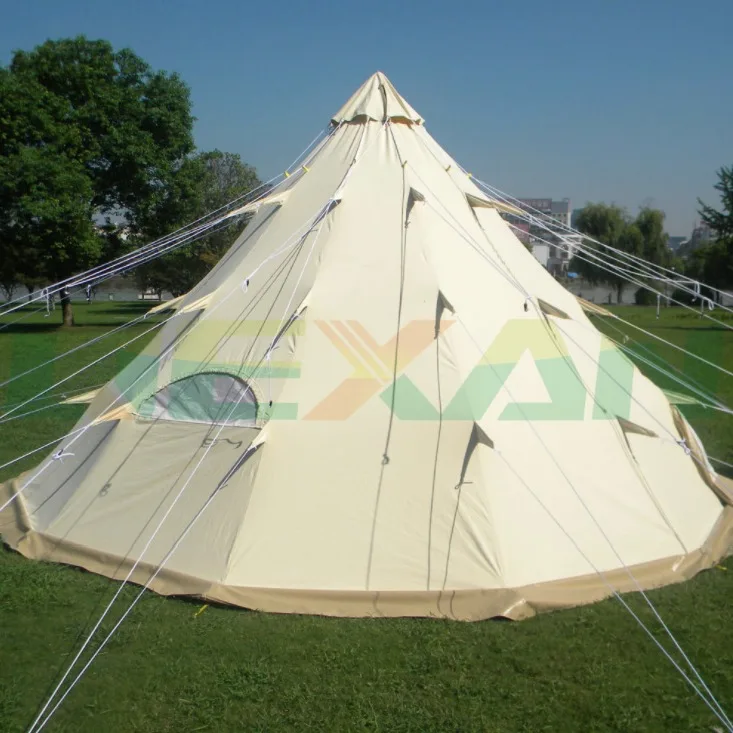 كبير أسلوب الهرم التخييم خيمة 6 شخص الأسرة tepee الهندي الطلق المأوى التنزه المعدات والعتاد