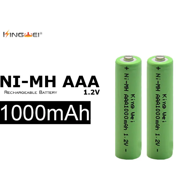10 шт. перезаряжаемые аккумуляторы AAA 1 2 в Ni MH 1000 мАч|rechargeable battery|aaa rechargeable batterybattery 1.5v