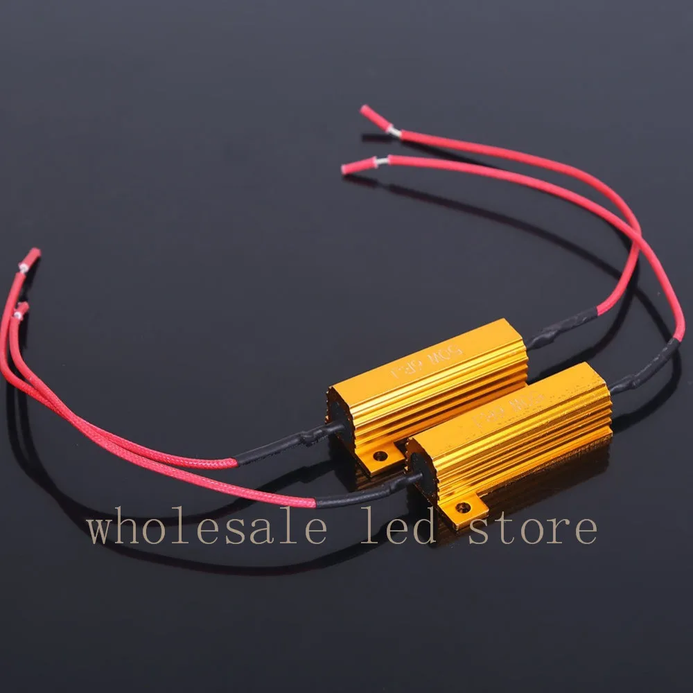 4pcs 50W Fuse 6ohm LED bulb Light Turn Signal Load Resistor resistance
