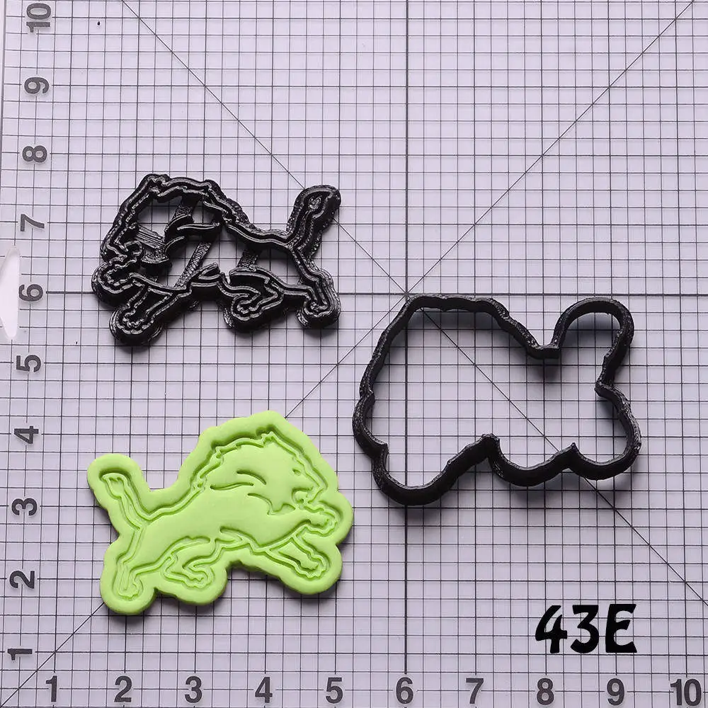 Professional American Football Team Logo Biscuit Cookie Cutter Custom Made 3D Printed Cake Cutter Cookie Stamp Bakery Tools