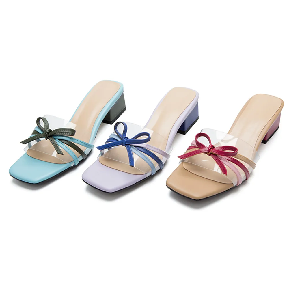 

JOUIR TALONS Summer Slippers Women Bow Summer Sandals Slipper Indoor Outdoor Flip-flops Beach Shoes Female Fashion Shoes
