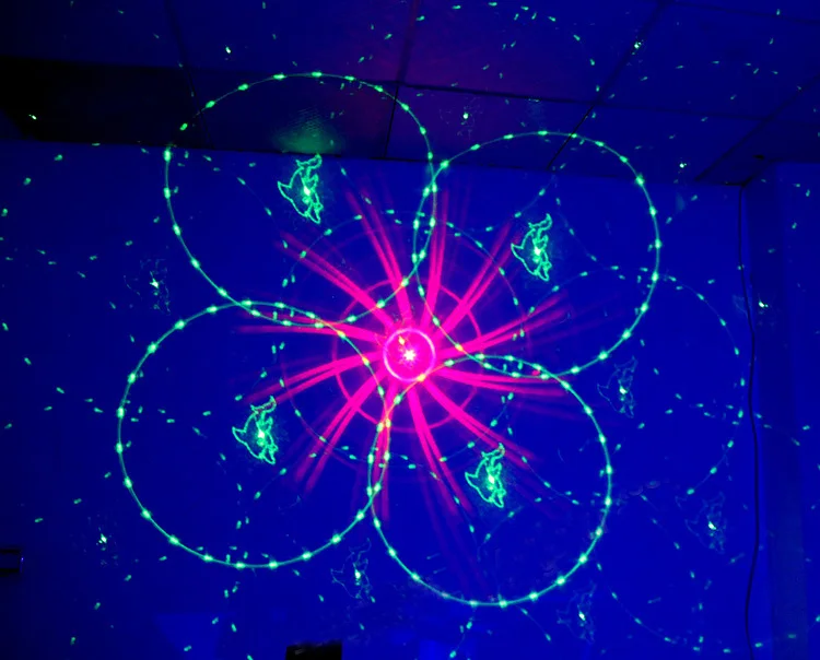 3 Salida Nuevo 48 Gobos эффекты Дискотека Luz Laser красный зеленый синий лучи лазеры Освещение