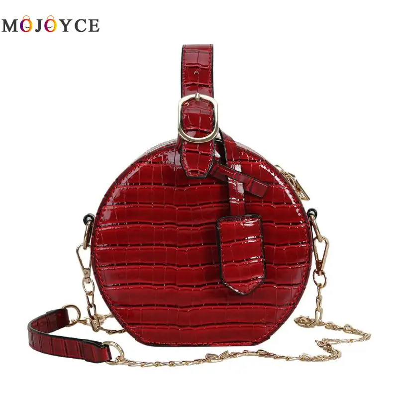 جولة شكل سلسلة أعلى-حقائب بيد الفتيات شخصية حقائب يد جلدية Crossbody حقيبة للنساء بولسا الأنثوية جولة شكل سلسلة أعلى-حقائب بيد الفتيات شخصية حقائب يد جلدية Crossbody حقيبة للنساء بولسا الأنثوية