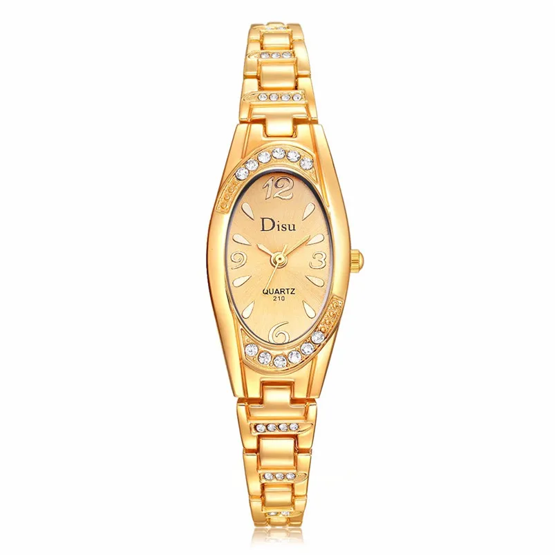 Luxury Women Watch Rose Gold Plated Women's Elegant Rhinestone Bracelet Fashion Dress Wrist Watches Clock reloj mujer D31 (3)