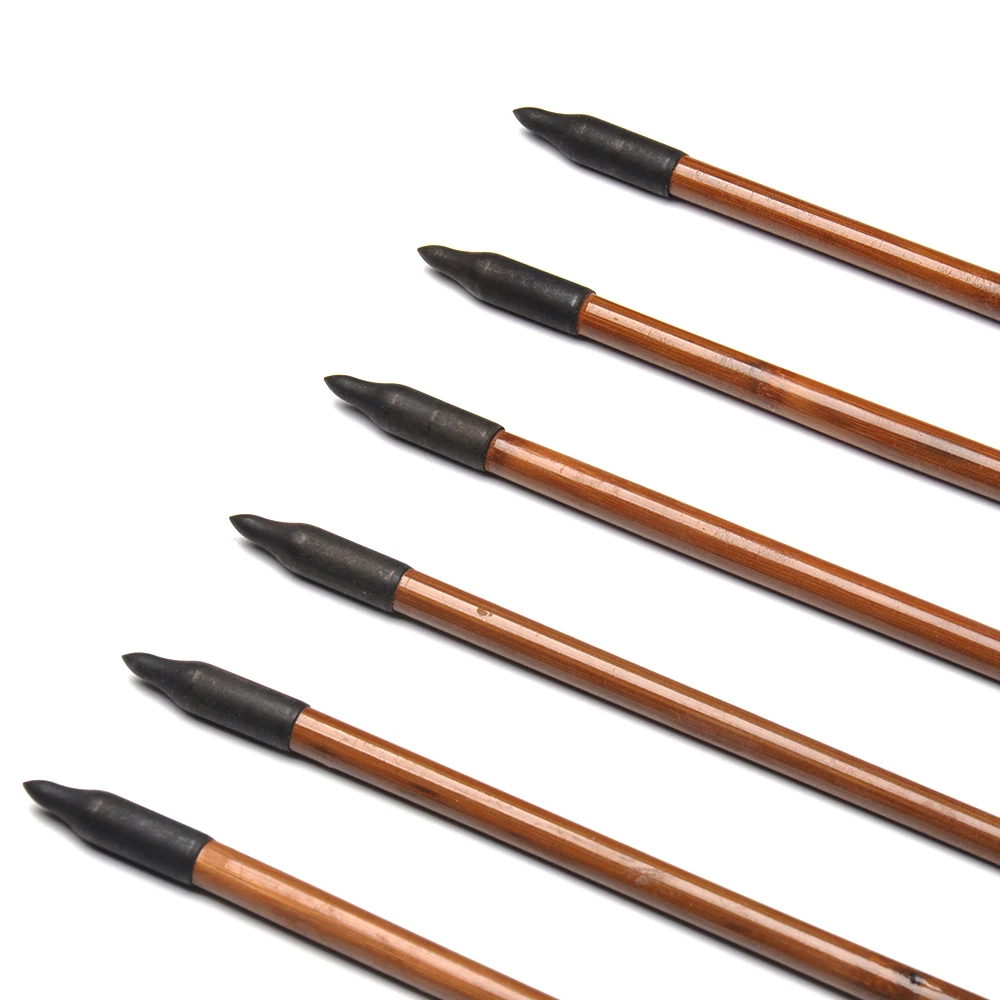 Tiro de Caça Tiro com Arco Setas de Bambu com Pena do Peru para 20-50lbs 30 Polegadas Espinha 500 Longbow Arco Recurvo 6 - 12 24 Pcs 12 Esporte e Lazer