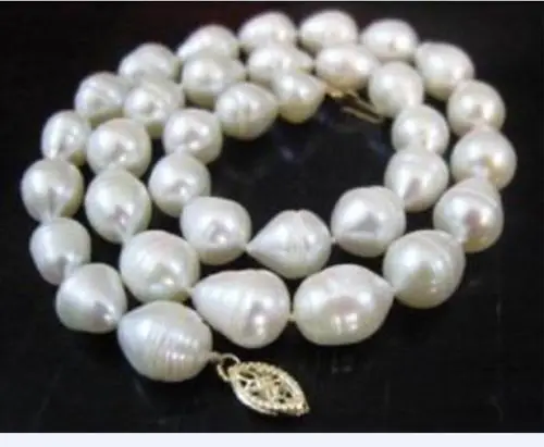 

Free shipping >>>>>>AA+ REAL 17"7-8mm AA+ AKOYA WHITE baroque PEARL NECKLACE LK+01