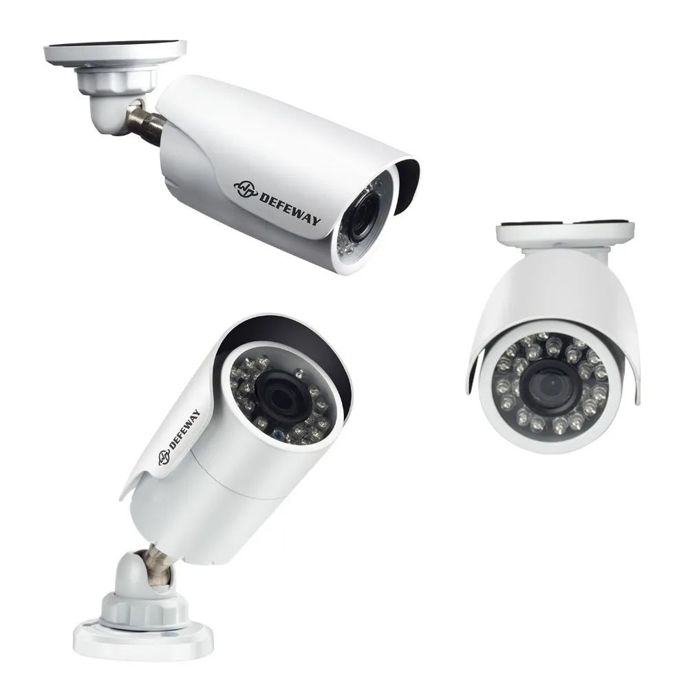 DEFEWAY 4CH CCTV система 1080p DVR 4 шт 2.0MP IR Всепогодная наружная система камер домашней безопасности 4CH DVR комплект