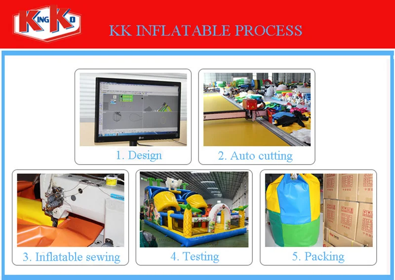 KK INFLATABLE hot selling inflatable slide colorful for parks-9