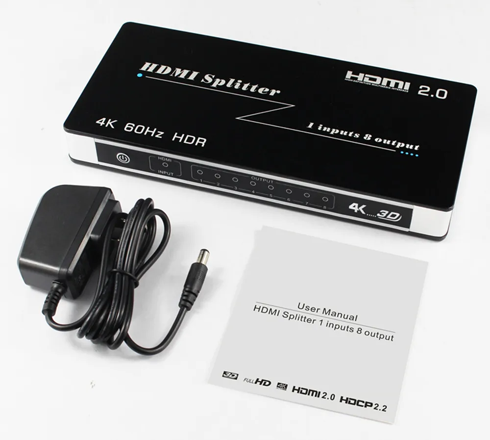 Совместимость с HDMI 2 0 HDCP стандарты Splitter 1 входов 8 Выход |