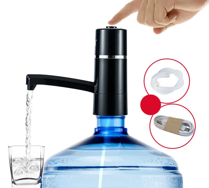 

Electric Water Bottle Pump Dispenser Rechargeable Drinking Water Bottles Suction Unit Touch Sensor Water Dispenser