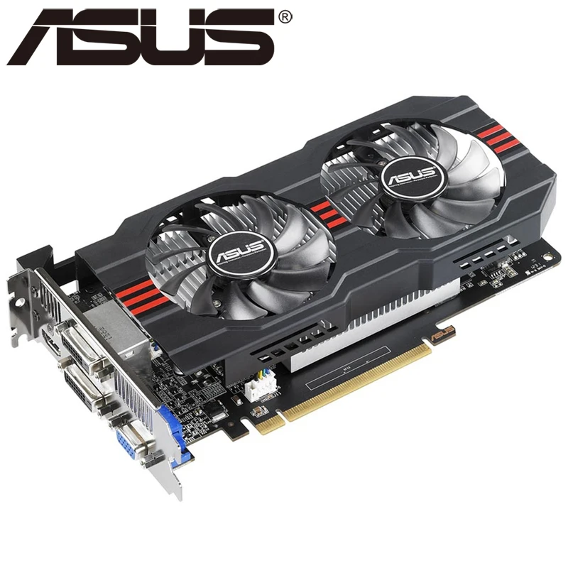 Видеокарта ASUS GTX 650 Ti 1 ГБ 128 бит GDDR5 для видеокарт nVIDIA Geforce GTX 650Ti используется VGA карты сильнее, чем GTX 750-1