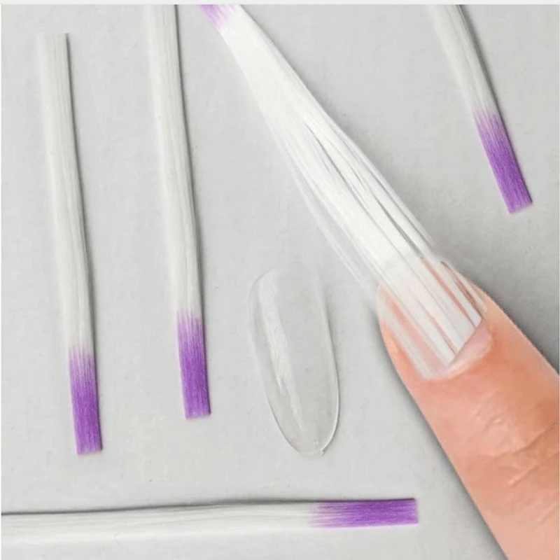 100 шт. наращивание ногтей волоконная Форма для волоконные накладки из