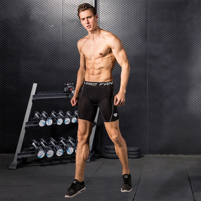 

Men's Skinny Training Sports Fitness Jogging Shorts Moisture Perspiration and Quick-drying Basketball Compression Shorts