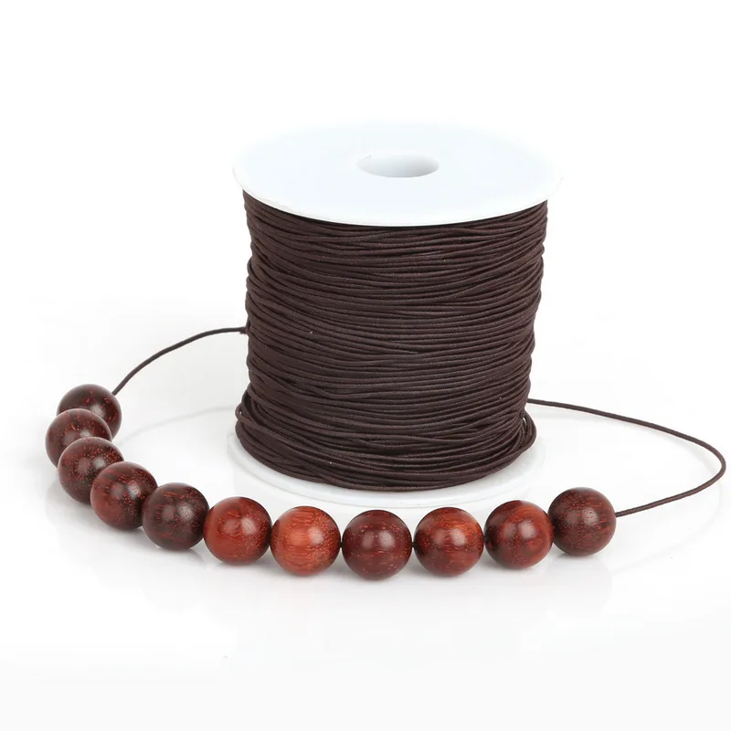 

Jewelry Findings 50m/roll 1.2mm Round DIY Nylon Rubber Elastic stretch beading CORDs rope string thread For DIY fashion Making