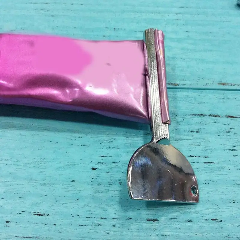 1pc Toner Paste Toothpaste Squeezer Multifunctional Stainless Steel Paste Extruder Safe And Portable Home Bathroom Supplies