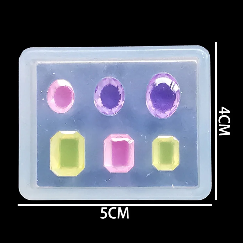 1 шт. маленькие бриллианты Подвеска для изготовления DIY прозрачная УФ смола эпоксидная силиконовая комбинация пресс-форм для DIY изготовления