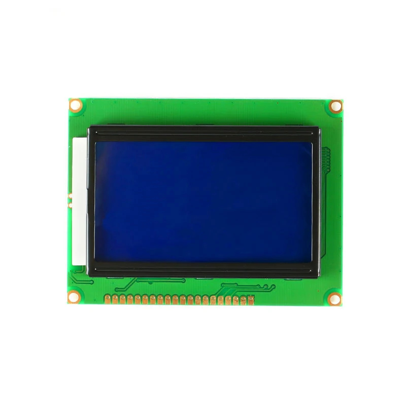 ЖК-модуль 1602 1602A J204A 2004A 12864 12864B ЖК-дисплей модуль Синий желто-зеленый экран дисплей IIC IEC 3,3 V/5 V для Arduino - Цвет: 12864T 3-5V Blue